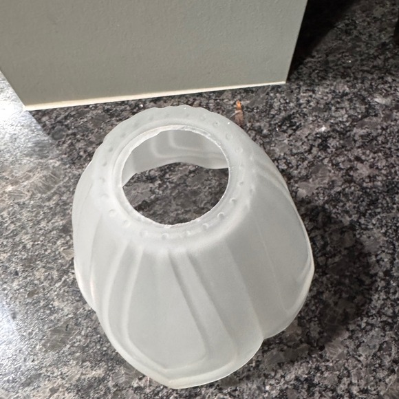 Vintage Frosted Glass Tulip Shape Light Fixture Shade Lamp Cover - Picture 4 of 6